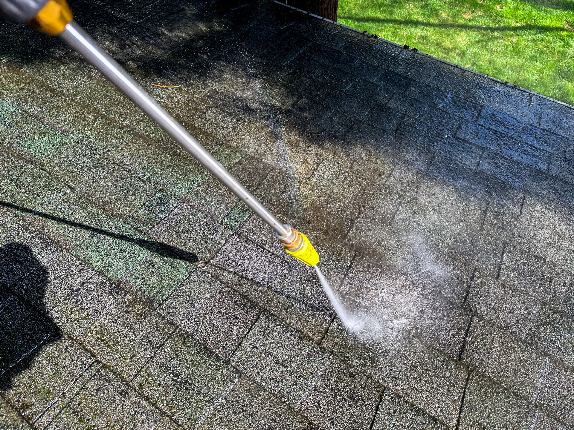 Roof cleaning service